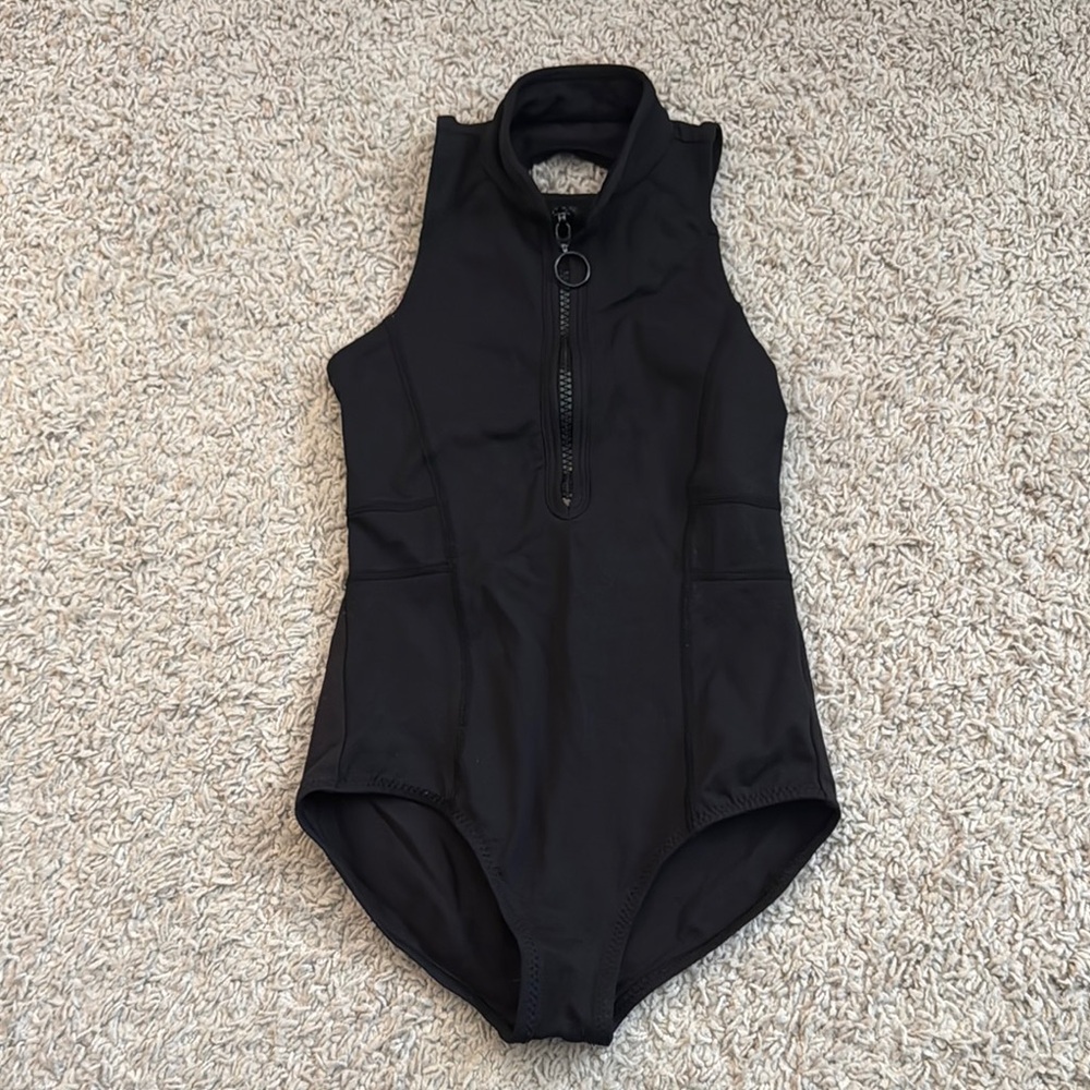 Girls black dance leotard